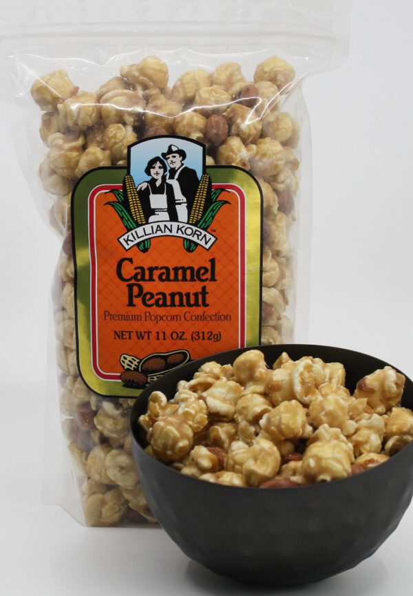 Caramel Peanut flavored popcorn